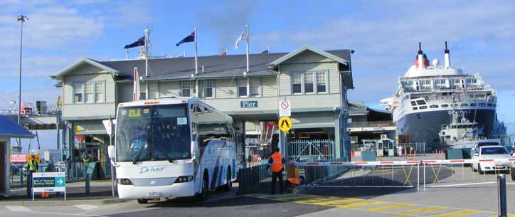 Driver Bus Lines Autobus 49 with Queen Mary 2